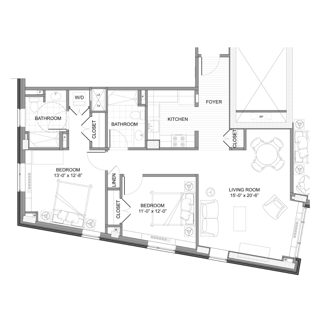 The Xebec Floor Plan